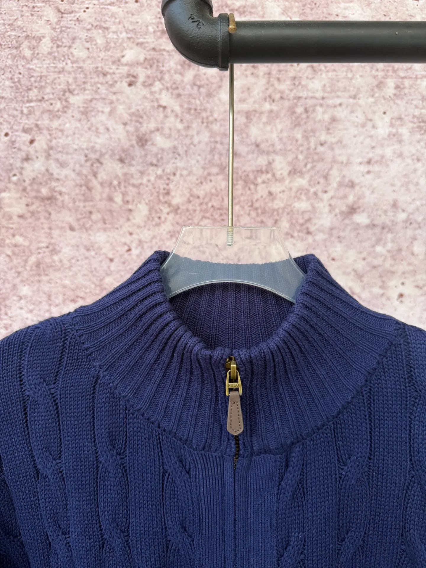 P260 Ralph Lauren's new autumn full-zip sweater jacket, the same style for men and women, can be worn as an inner layer or as a jacket, original pure cotton washed yarn, customized hardware accessories, original exquisite pony logo embroidery, fine workmanship, recommended hot product